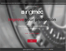 Tablet Screenshot of ingimec.com